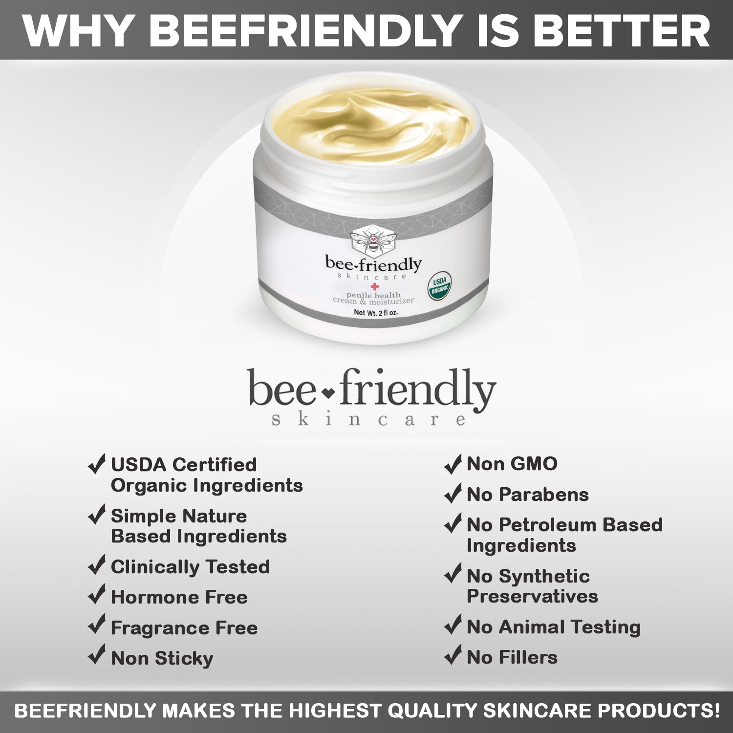 Organic Penile Health Cream by BeeFriendly