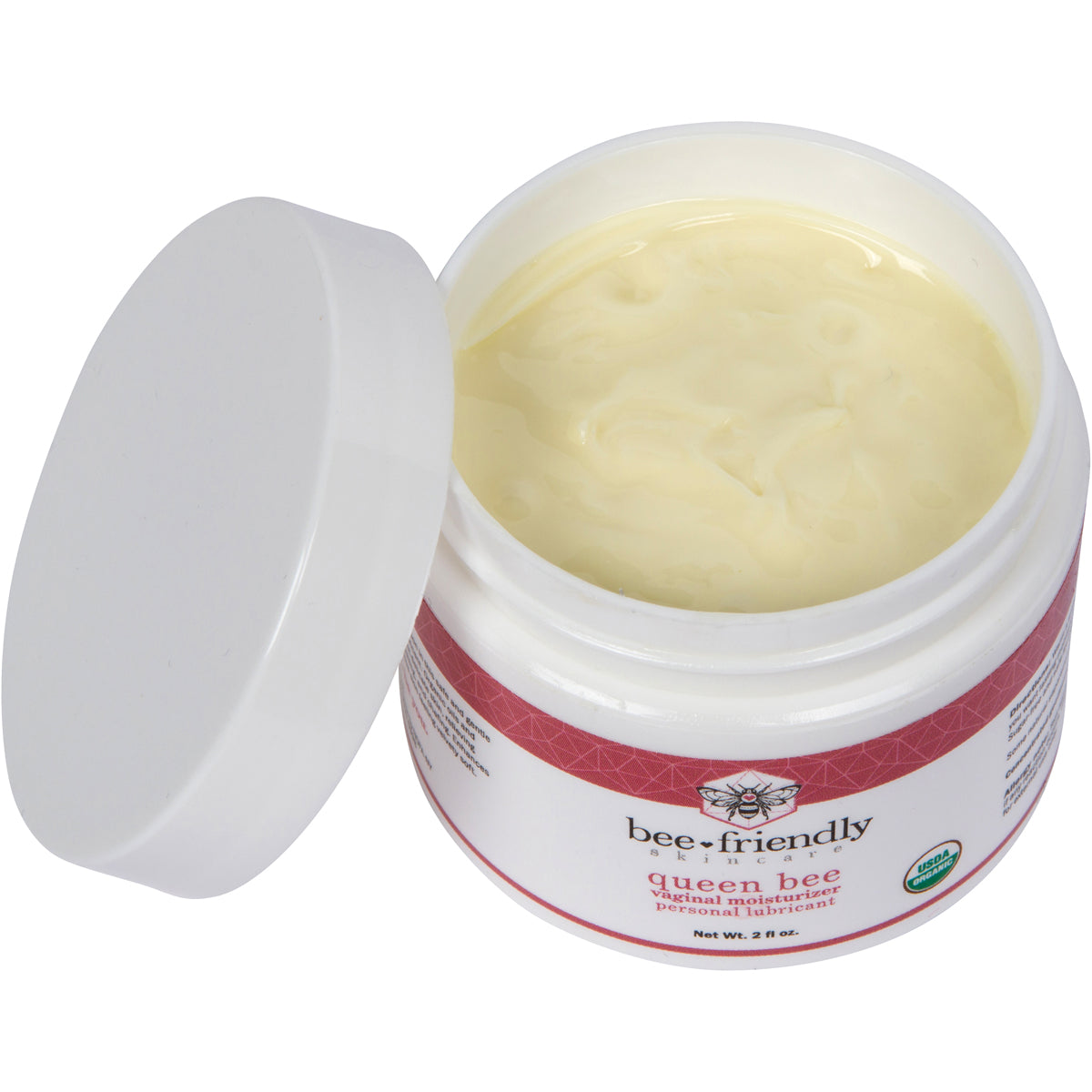 Organic Vaginal Moisturizer By BeeFriendly, USDA Certified, Natural Vulva Cream 2 oz