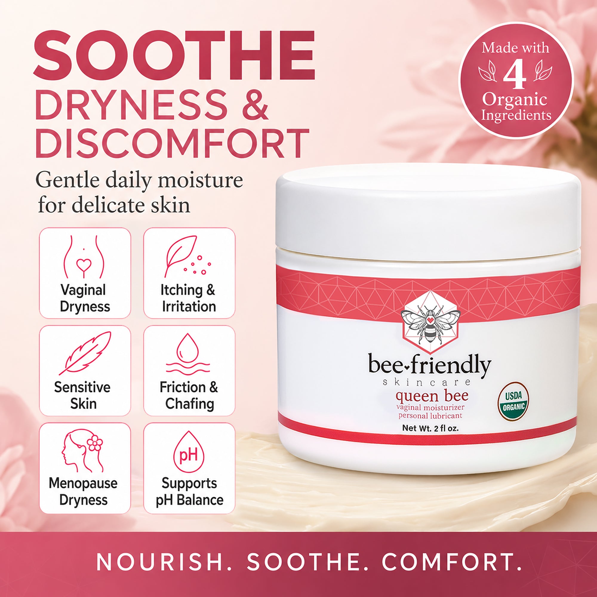 Organic Vaginal Moisturizer for Dryness and Irritation