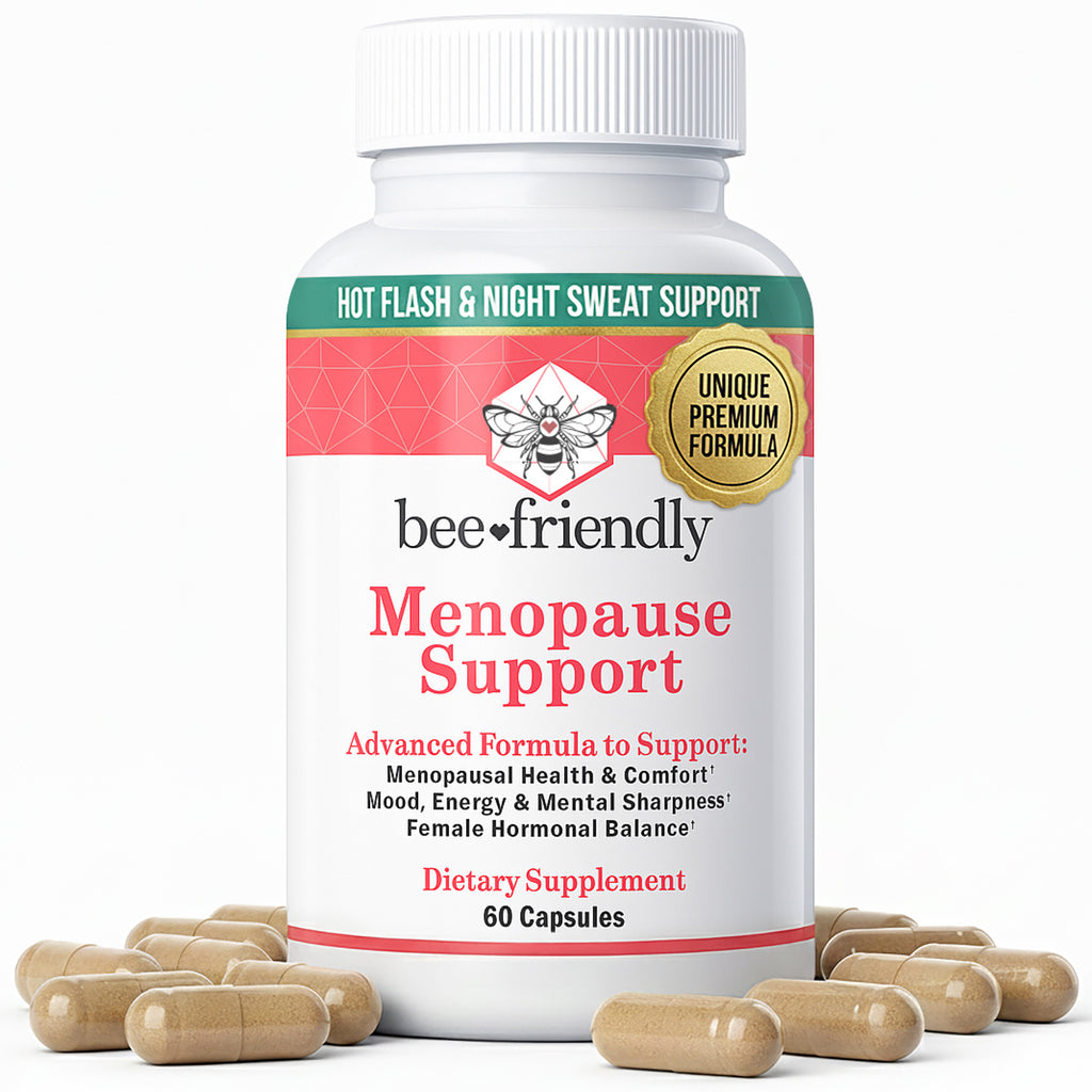 Menopause Supplements for Women, Relief of Hot Flashes, Night Sweats, For Menopausal Health, Comfort, Mood, Energy, Mental Sharpness, Hormonal Balance (60 Capsules)